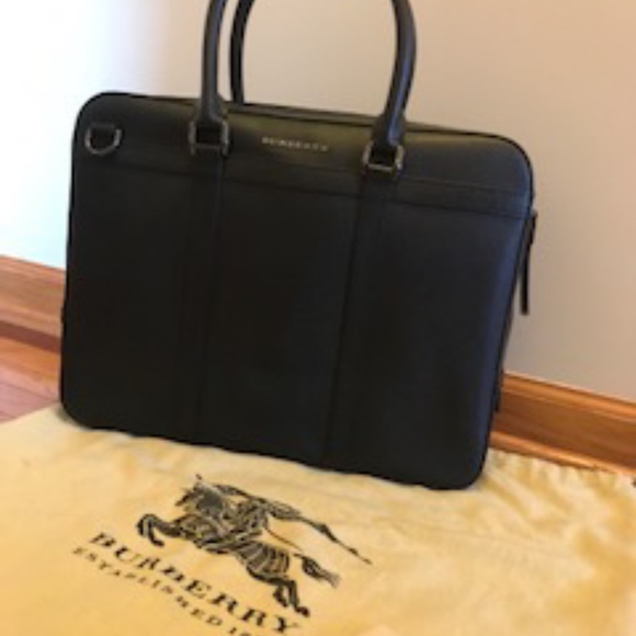 burberry grainy leather briefcase
